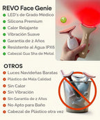 REVO Genie Masajeador facial para cara y cuello, dispositivo de bel...