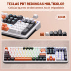 Redragon K745 PRO Teclado inalámbrico para juegos RGB con junta de...