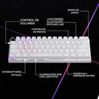 Logitech G PRO X 60% Teclado inalámbrico para juegos (óptico lineal...
