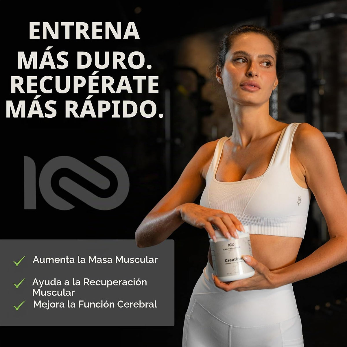 Creapure® creatina monohidrato polvo sin sabor 10.58 oz | Suplement...
