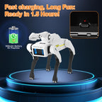 Dingdongwu - Perro robot con garra - Mascota STEM interactiva con c...