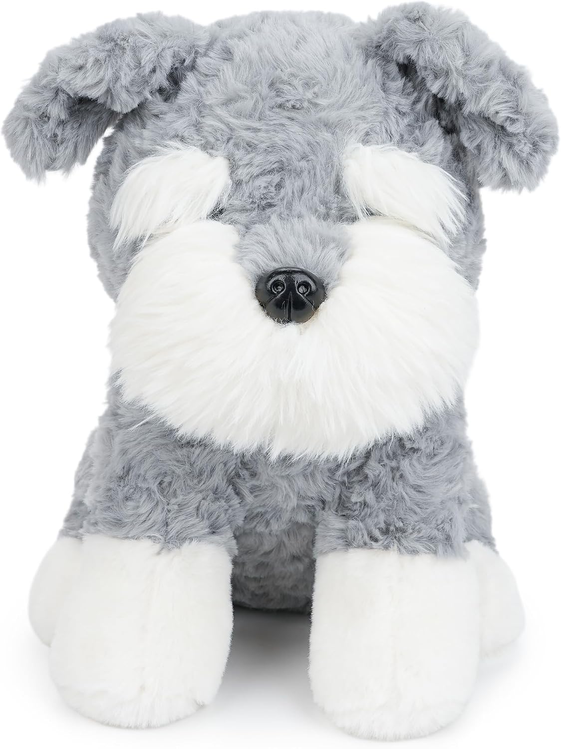 WEIGEDU Schnauzer - Juguete de peluche para perro, 10.6 pulgadas, c...