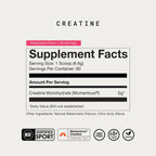 Momentous Monohidrato de creatina en polvo, 0.2 oz por porción, san...