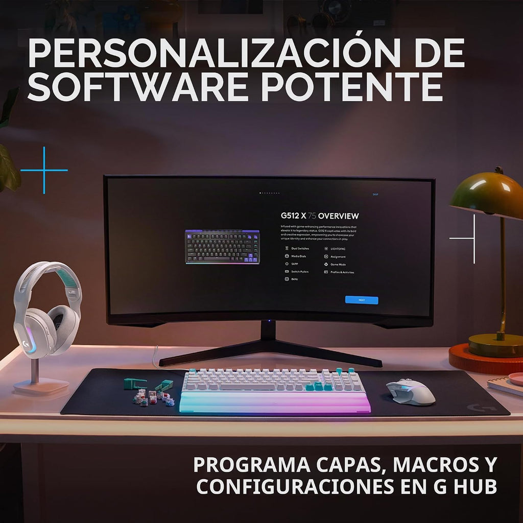 Logitech G 512 X 98 TMR + Teclado mecánico para juegos con interrup...