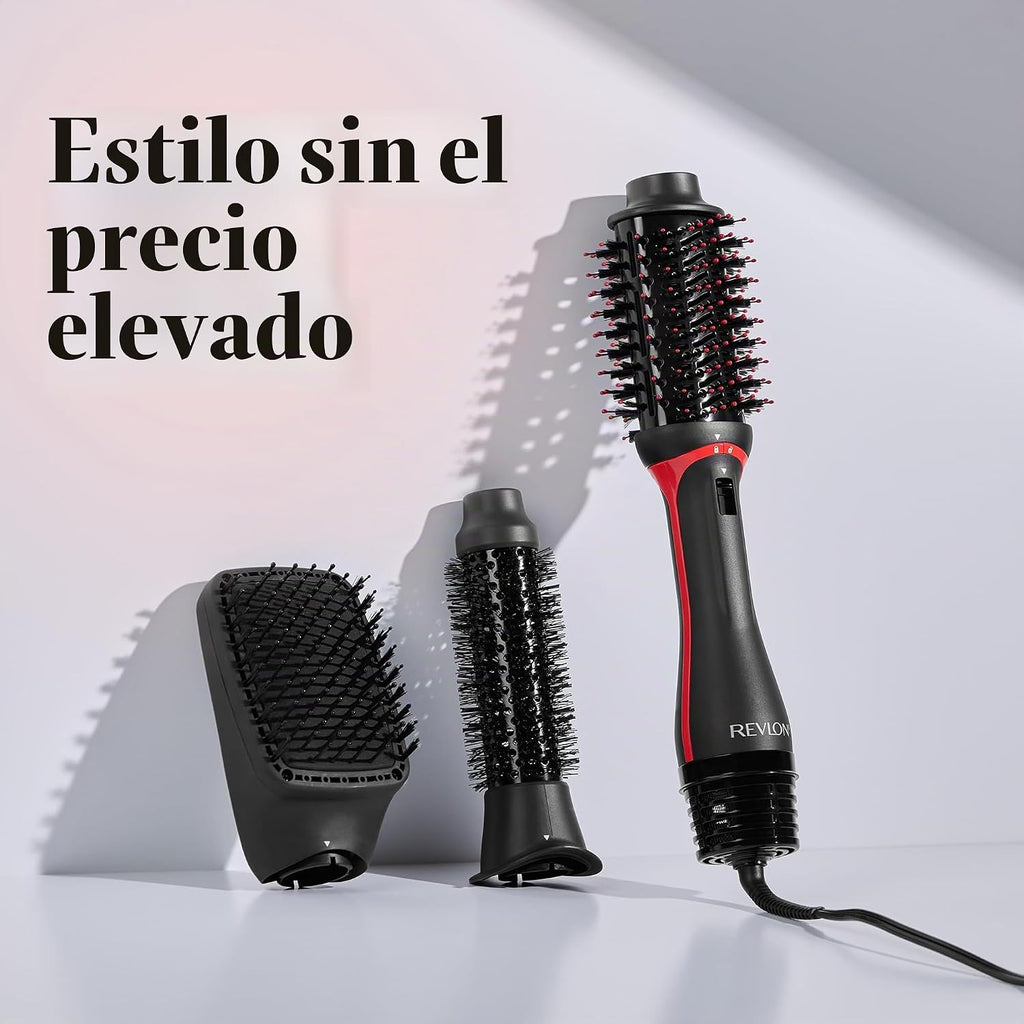 REVLON Cepillo secador multiestilo 3 en 1 con 3 accesorios | Volumi...