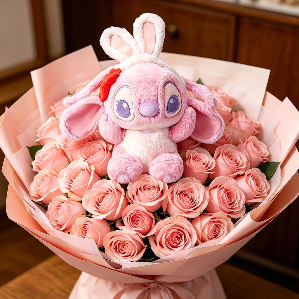 MINISO Disney - Juguete de peluche de punto de ángel de 11 pulgadas...