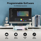 EPOMAKER x Aula F75 - Teclado mecánico con junta, 75% inalámbrico i...