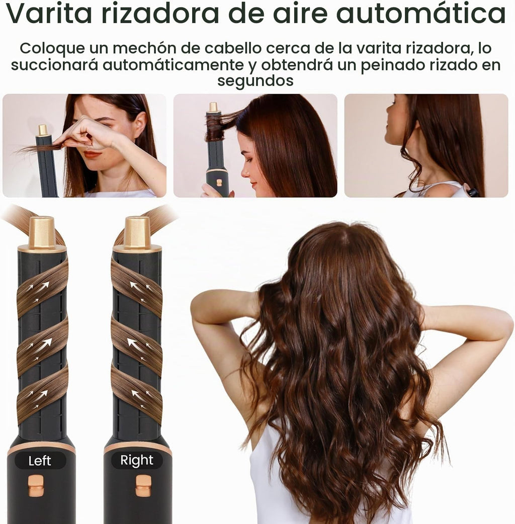 5 en 1 Multi Hair Styler - Cepillo secador de pelo, set de peinador...