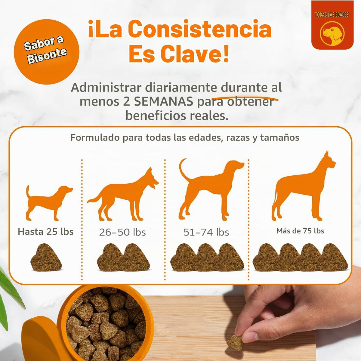 Zesty Paws Alivio de la alergia para perros \u2013 Suplemento antip...