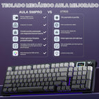 AULA S98 Pro Teclado mecánico inalámbrico para juegos con pantalla,...