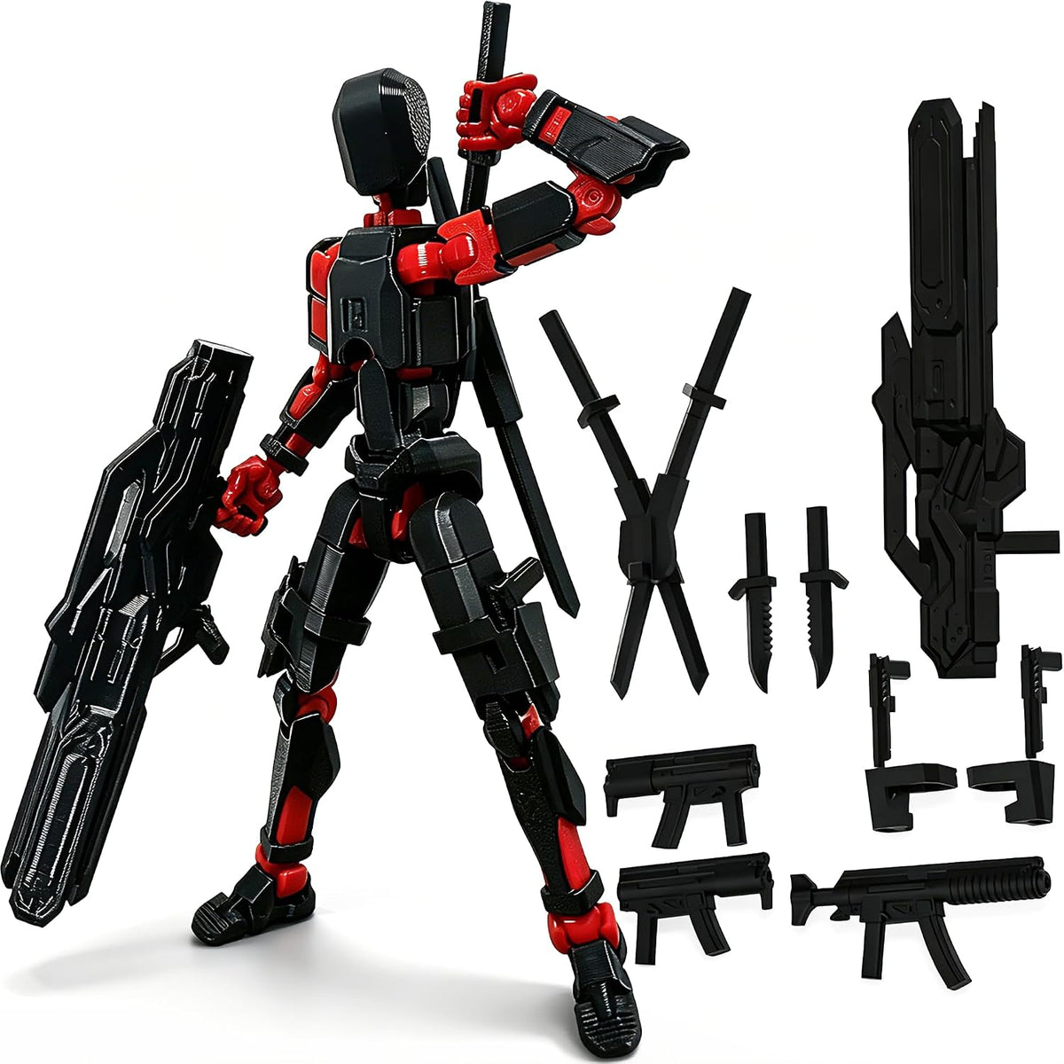 Titan 13 - Juego de figuras de acción de robot simulado multiarticu...
