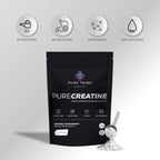 PURE TRIBE PureCreatine - Monohidrato de creatina micronizada alime...