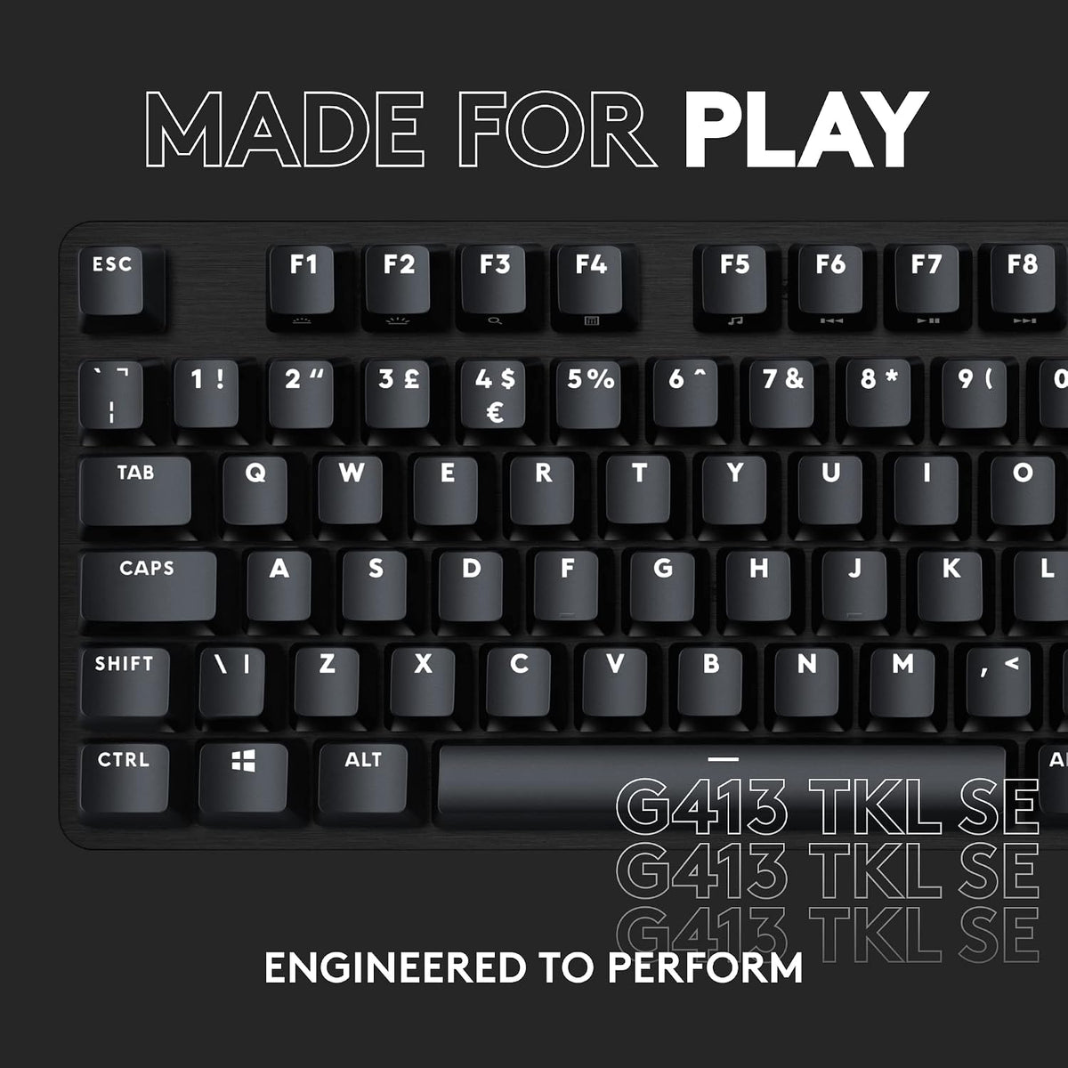 Logitech G413 TKL SE Mechanical Gaming Keyboard - Black | Interrupt...