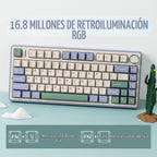 EPOMAKER x Aula F75 - Teclado mecánico con junta, 75% inalámbrico i...