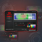 Redragon K668 Teclado para juegos RGB con cable intercambiable en c...