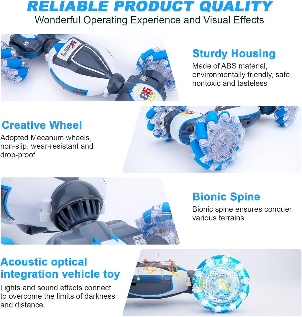 Fosgoit Gesture Sensing RC Stunt Car, juguetes para niños y niñas d...