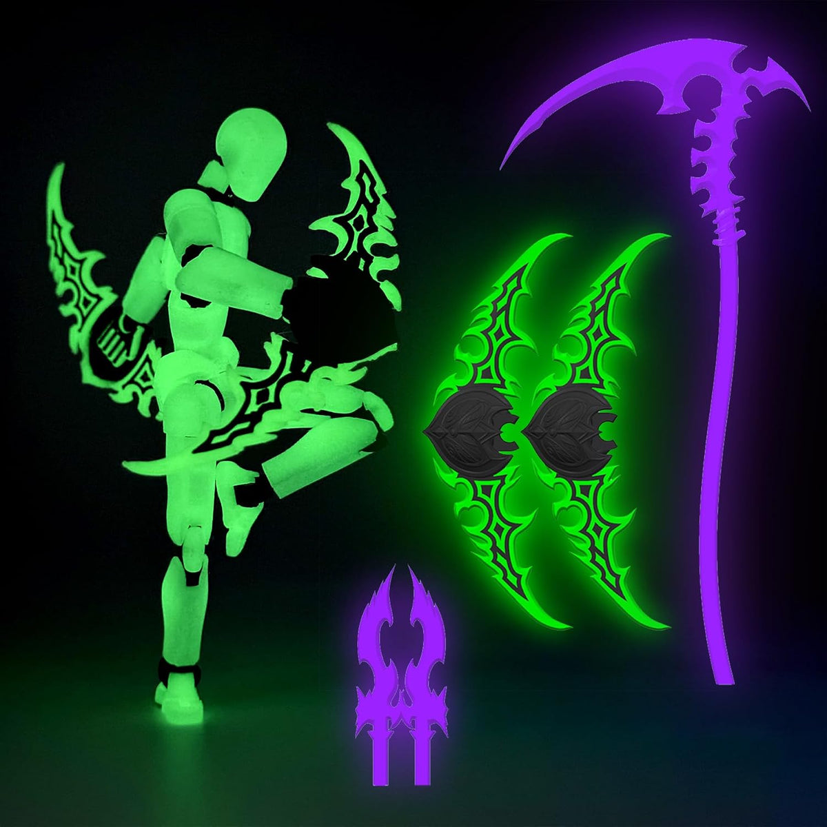 SkyBody Titan 13 - Juego de figuras de acción, robot impreso en 3D,...