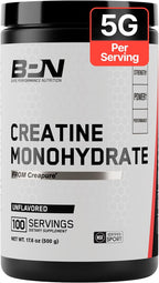 BPN Creapure - Polvo puro monohidrato de creatina, sin sabor, 100 p...