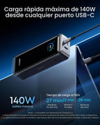 Anker Prime Power Bank, 26,250 mAh 300 W de carga rápida | Cargador...