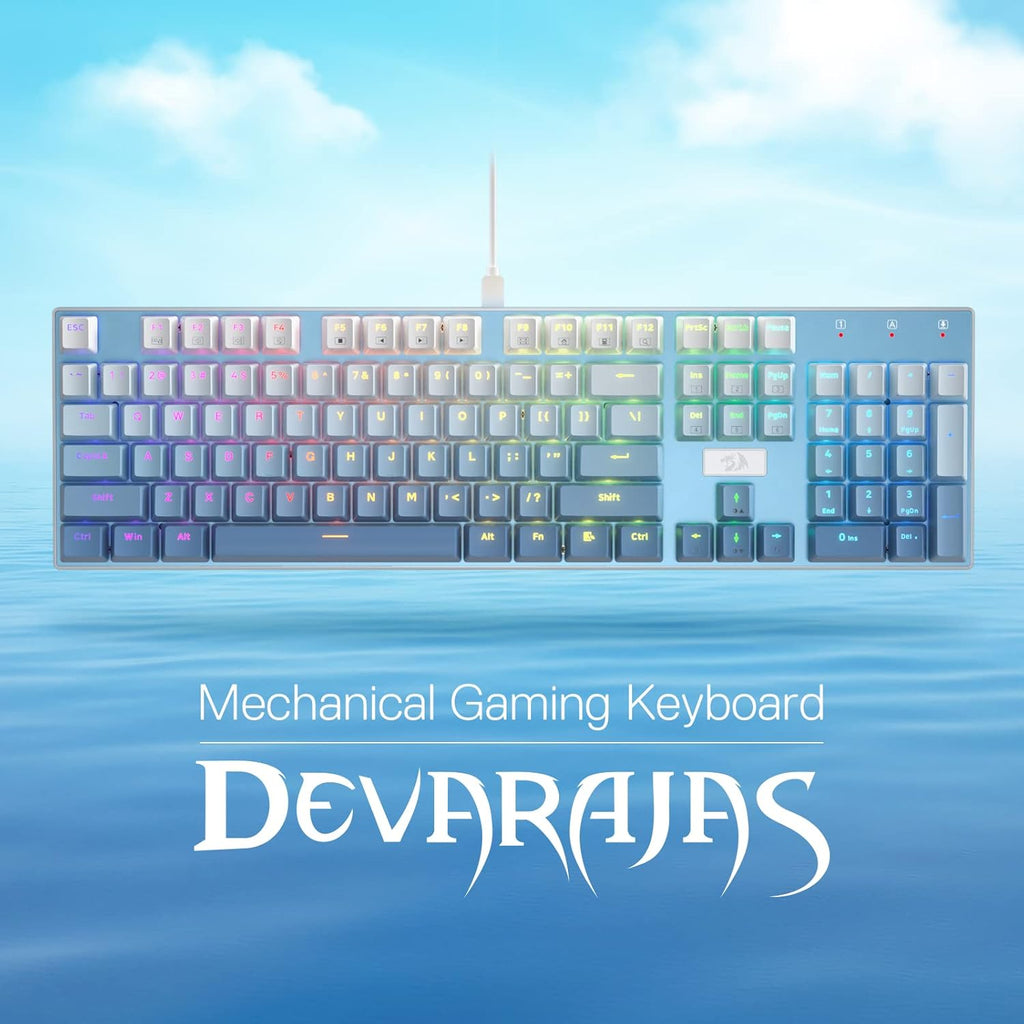 Redragon Teclado mecánico atado con cable del juego K556 RGB | Esta...