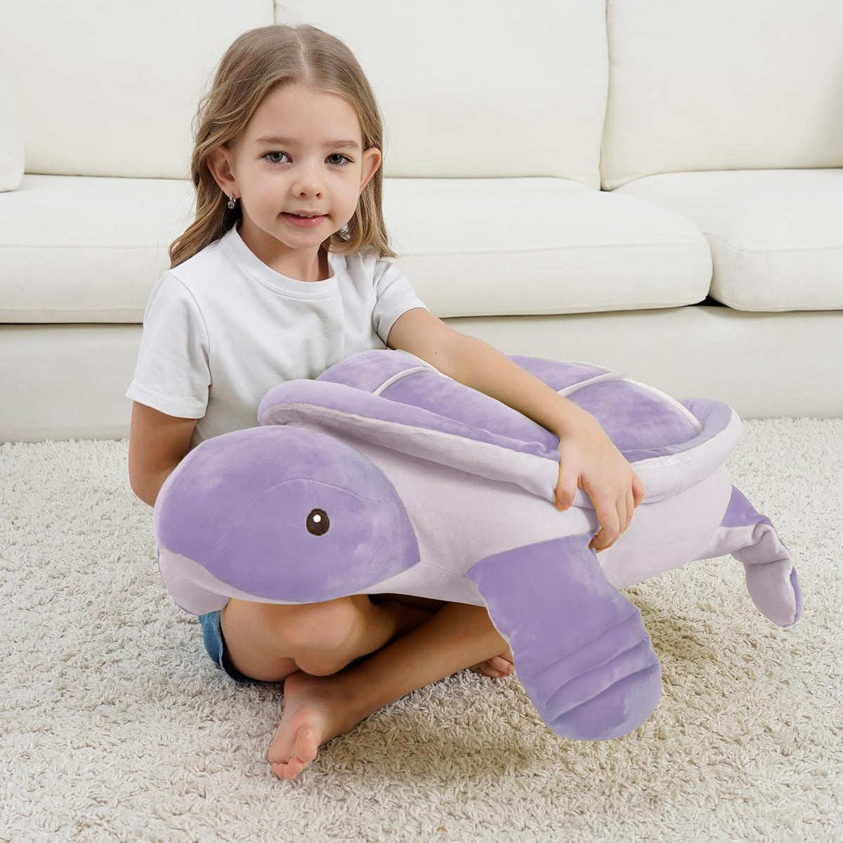 Dalmao Juguetes de peluche de animales grandes de tortuga marina de...