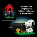 LEGO Ideas Cacahuetes: Caseta de perro de Snoopy 21368 | Juego de c...