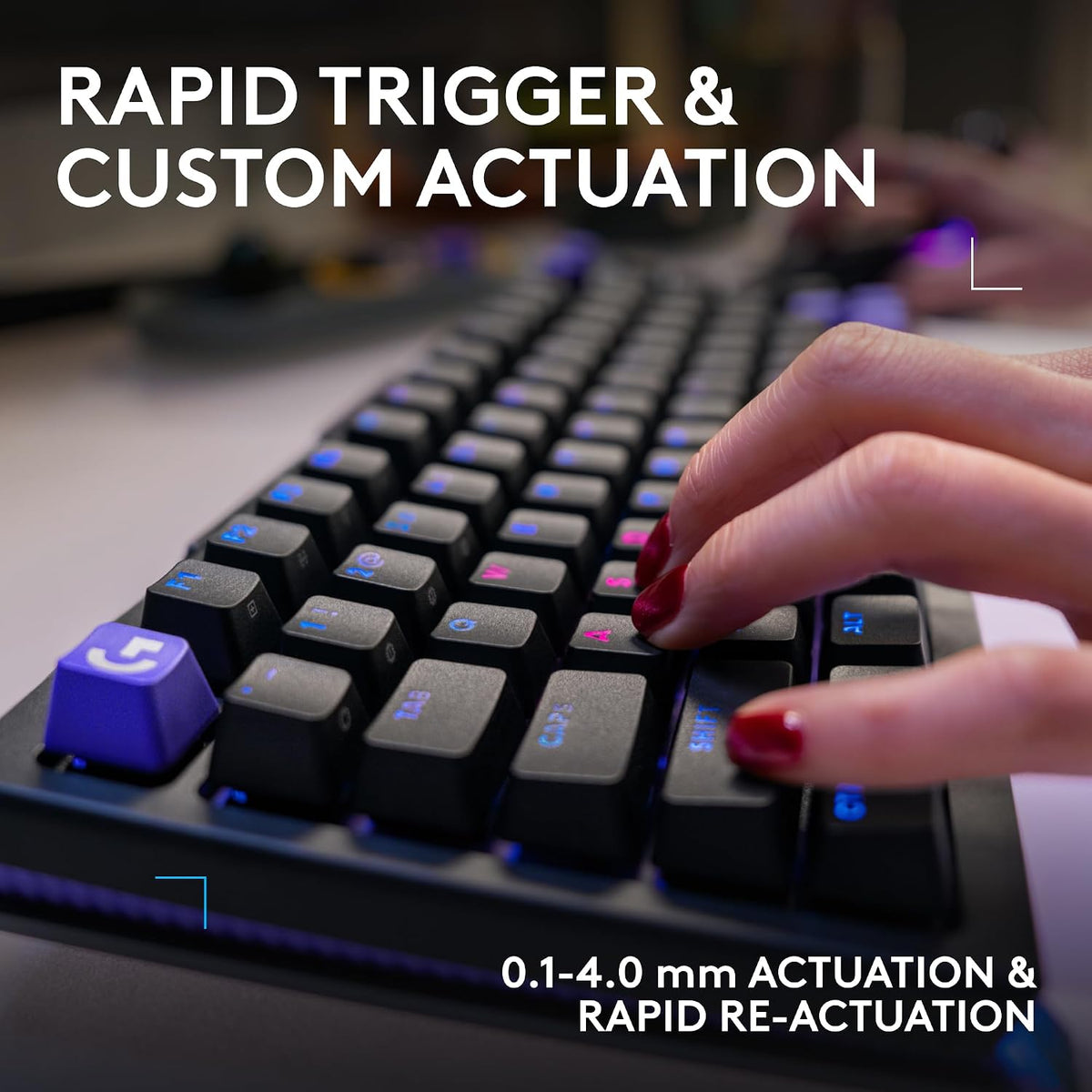 Logitech G 512 X 98 TMR + teclado mecánico para juegos con interrup...
