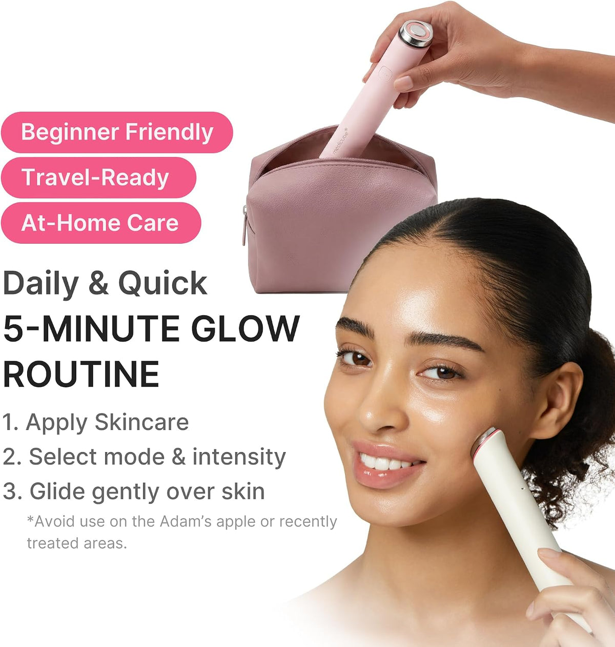 medicube Mini Booster Pro Plus - Dispositivo facial portátil para |...