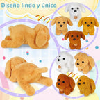 KMUYSL Juguetes de peluche para mamá con 4 bebés, animal de peluche...