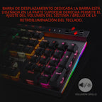 Redragon K580 Teclado mecánico para juegos RGB con cable, tecla mac...