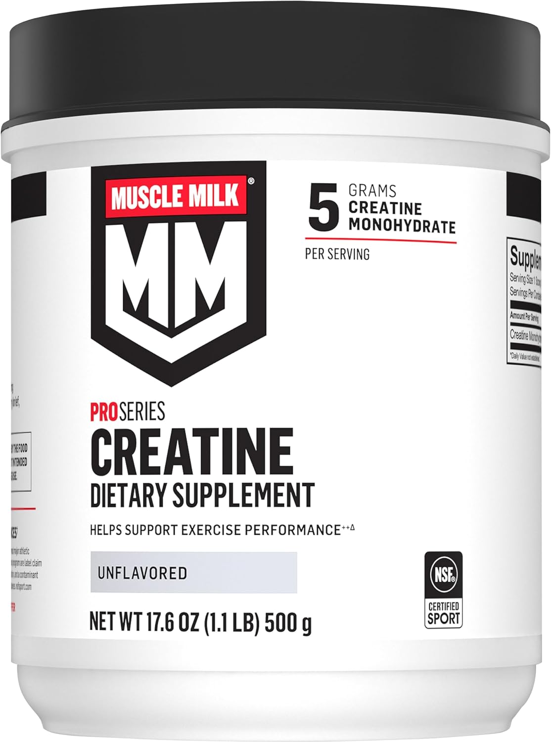 Muscle Milk Pro Series Polvo de Suplemento de Creatina, Sin Sabor,...