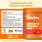 Masticables para aliviar la alergia en perros de Zesty Paws, probió...