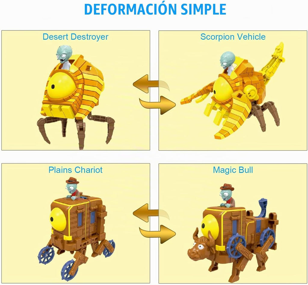 Maikerry BOSS Robot Set 5 en 1 - Figuras de acción juguetes para fa...