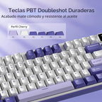 RK ROYAL KLUDGE Teclado mecánico inalámbrico S104 con pantalla y pe...