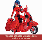 BANDAI Miraculous Ladybug Switch N Go Scooter y Fashion Doll Playse...