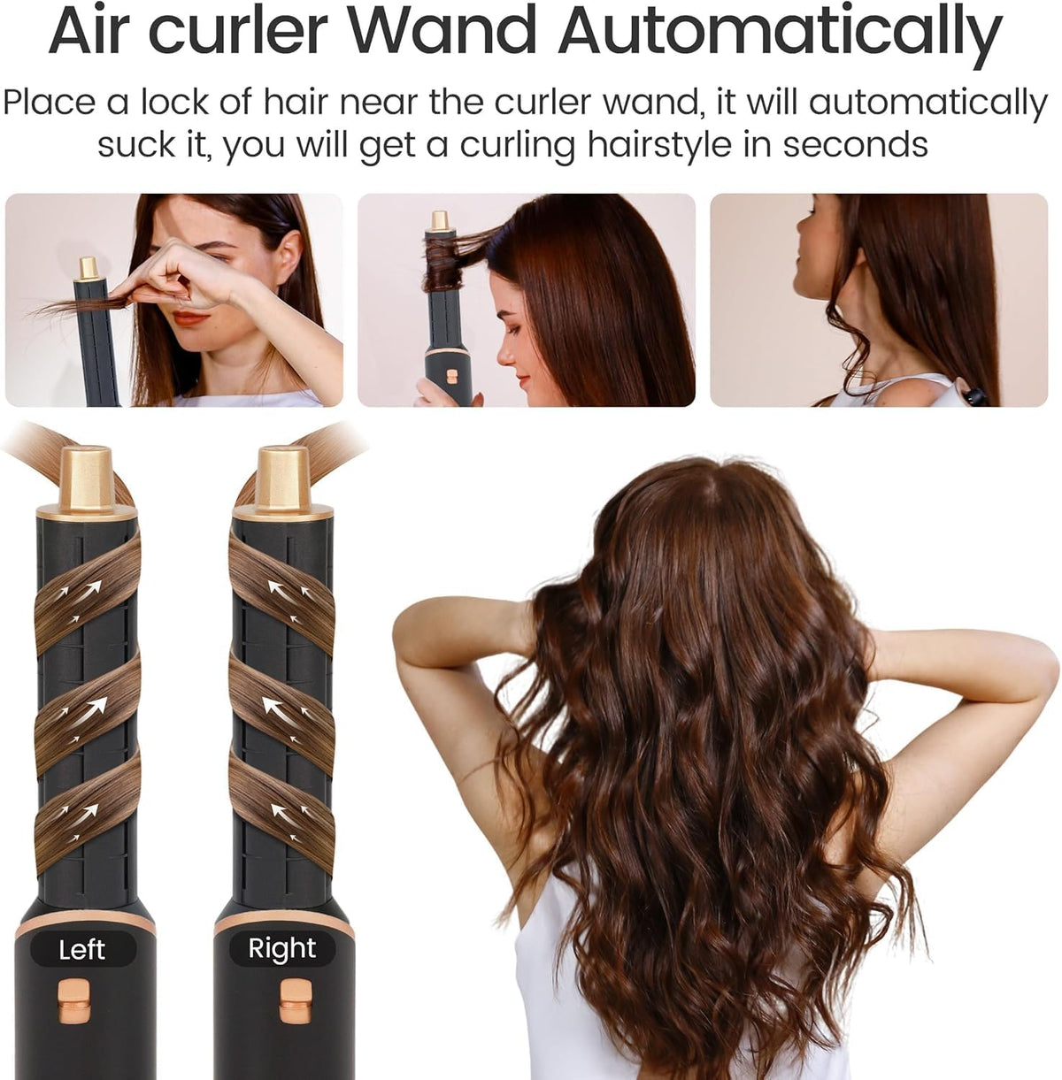 5 en 1 Multi Hair Styler - Cepillo secador de pelo, set de peinador...