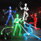Juego luminoso de 13 figuras de acción, 6 figuras de acción de robo...