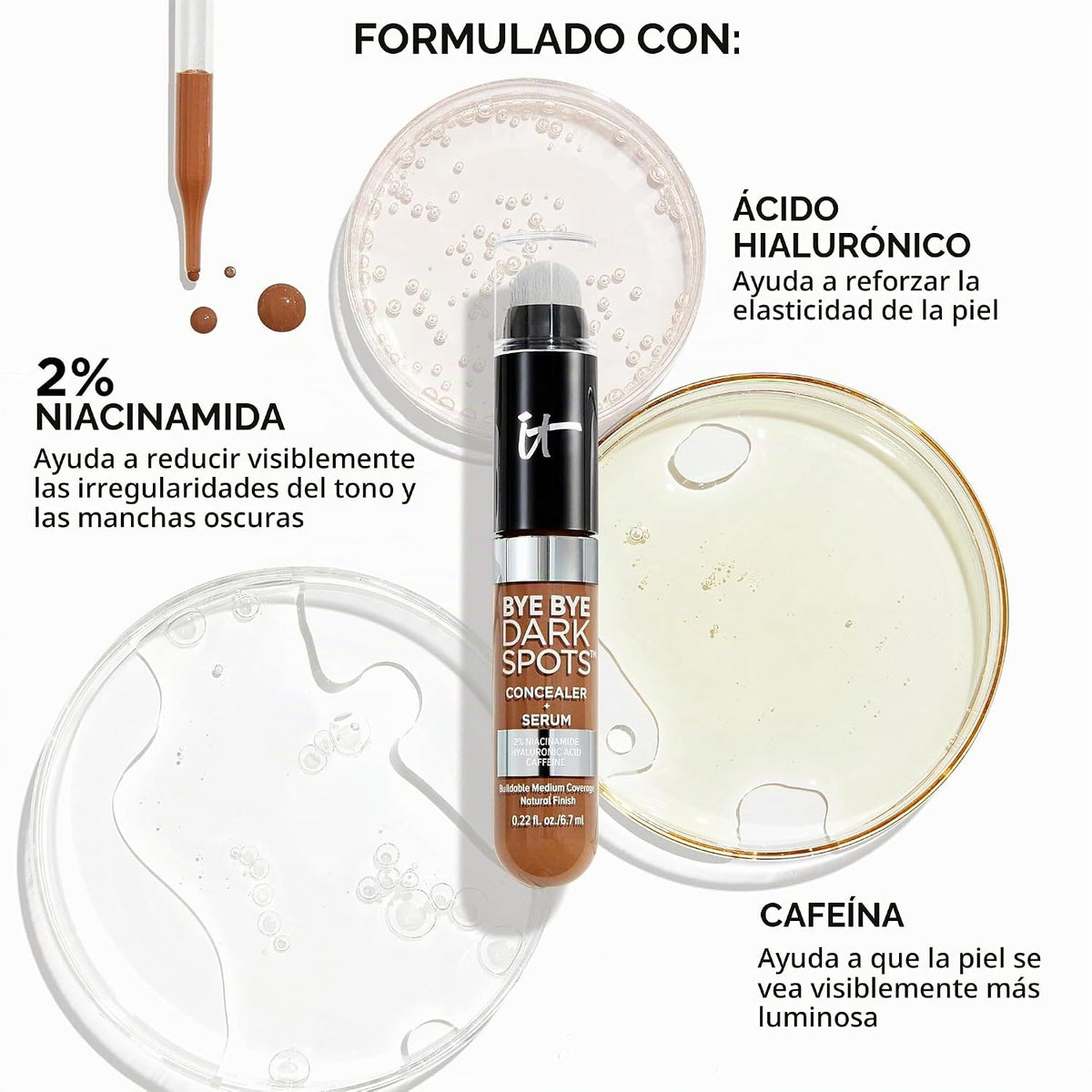 IT Cosmetics Bye Bye Dark Spots Corrector + suero iluminador \u2013...