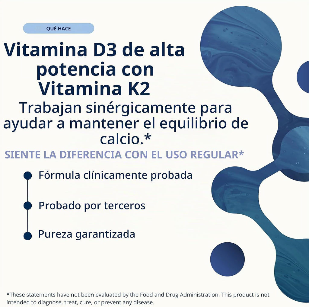 Metagenics Vitamina D3 + K - para la salud de las arterias, apoyo i...