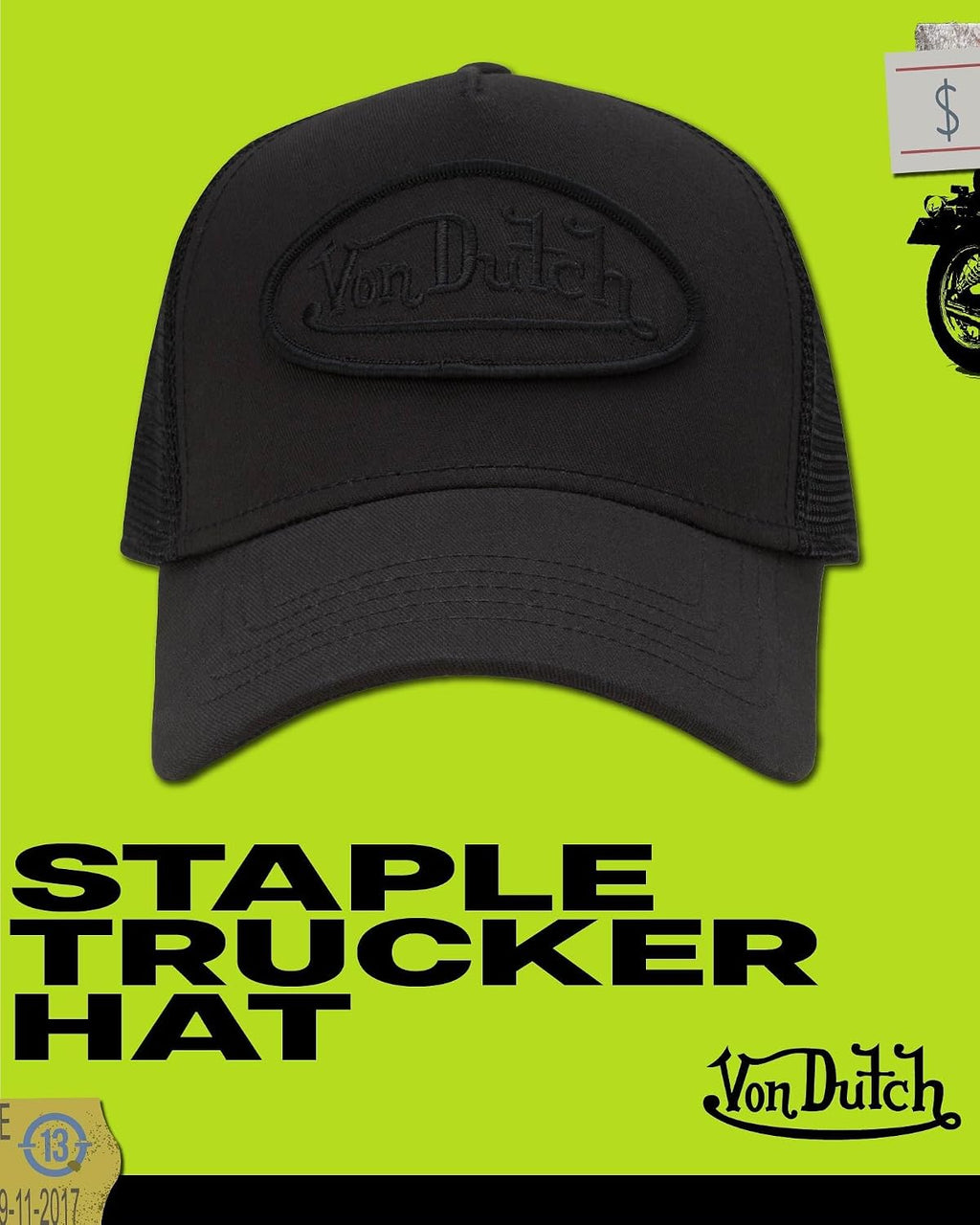 Von Dutch Gorra unisex de camionero \u2013 Gorra de béisbol retro c...