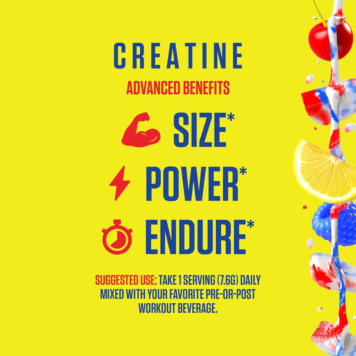 Ryse Creatine Monohydrate Powder \u2013 Popsicle Firecracker \u2013...