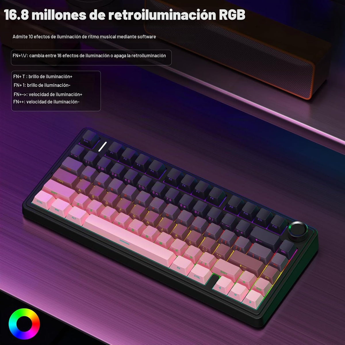 AULA F75 Pro Teclado mecánico inalámbrico, teclado personalizado in...