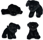 WEIGEDU Labrador Cachorro Perro Peluche Peluche Juguete, 7.9", Negr...