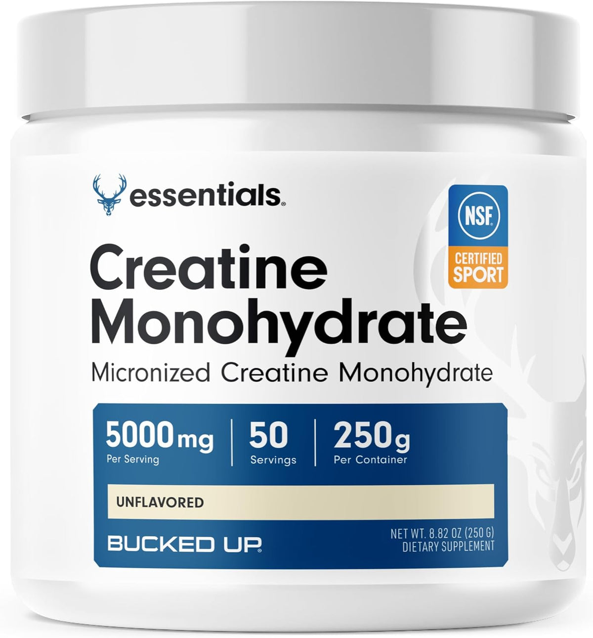 Bucked Up - Monohidrato de creatina micronizada pura para mujeres y...