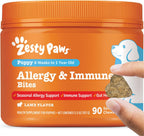 Zesty Paws Alivio de Alergias para Perros - Suplemento Anti-Picazón...