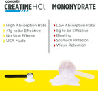 CON-CRET Creatina HCl en polvo | Apoyo de energía muscular, cogniti...