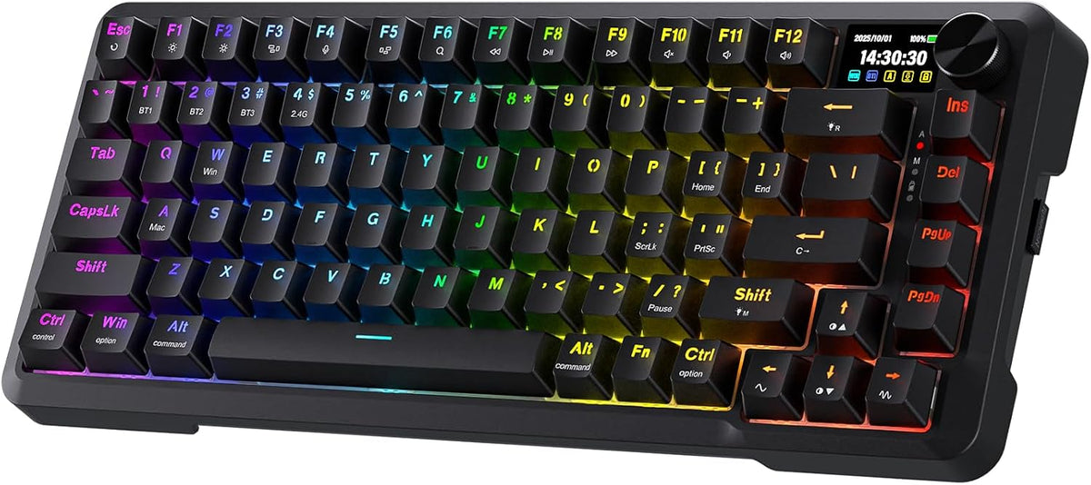 Redragon K724 PRO Teclado inalámbrico para juegos con junta de 81 t...