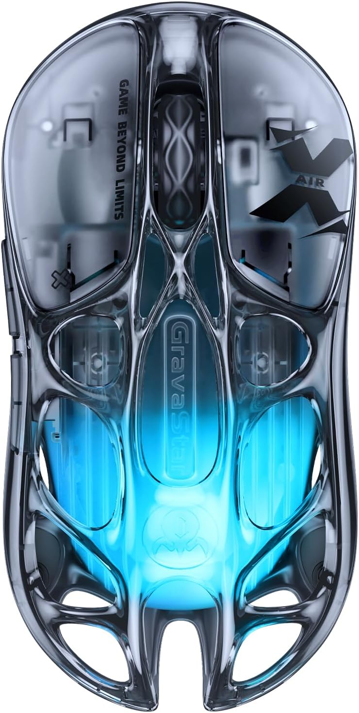 GravaStar Mercury X AIR - Mouse inalámbrico para juegos, rendimient...