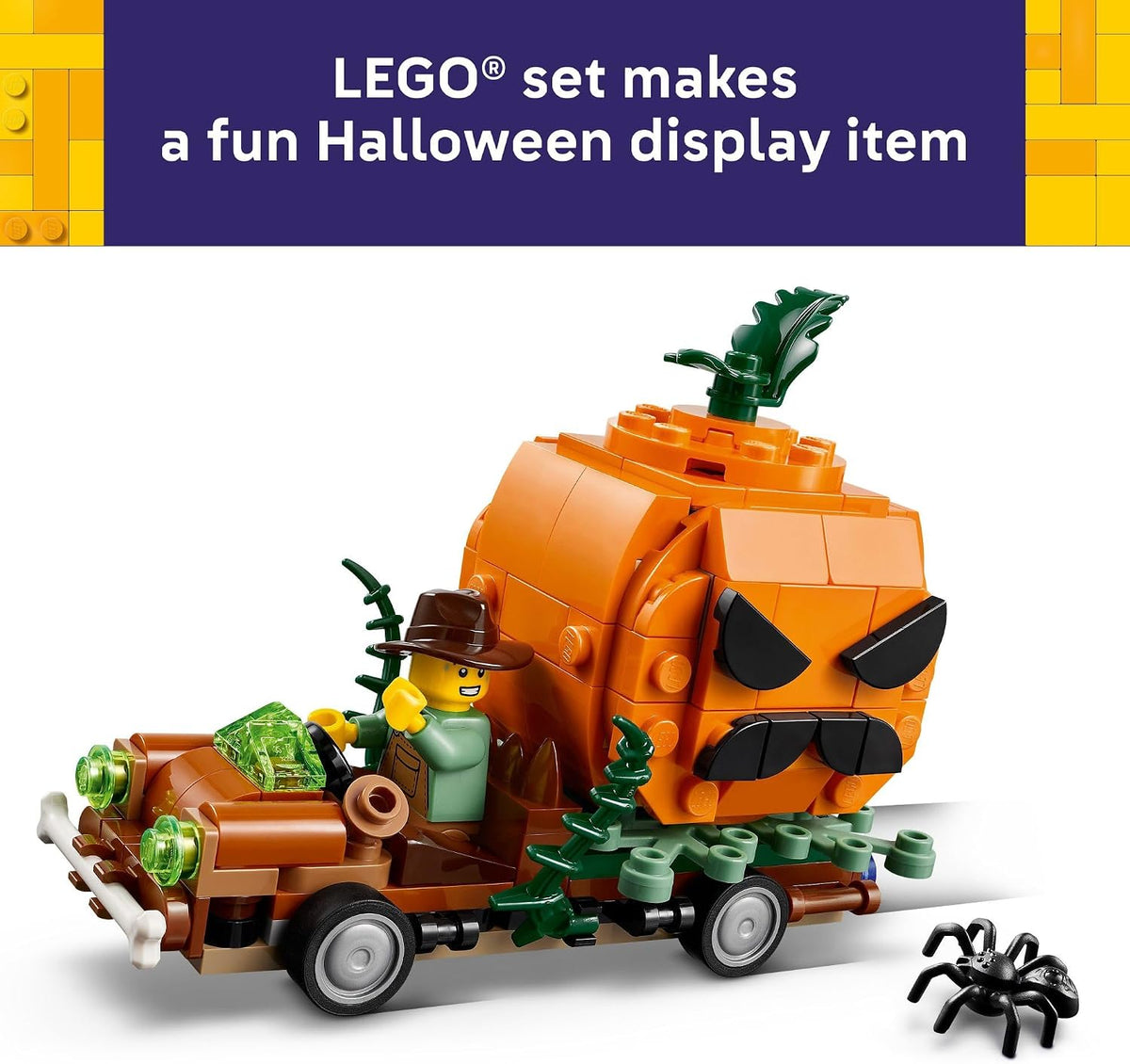 LEGO Camioneta Jack-O'-Lantern 40822 | Juguetes de construcción...