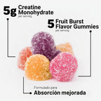 Force Factor Gomitas de monohidrato de creatina, certificado NSF |...